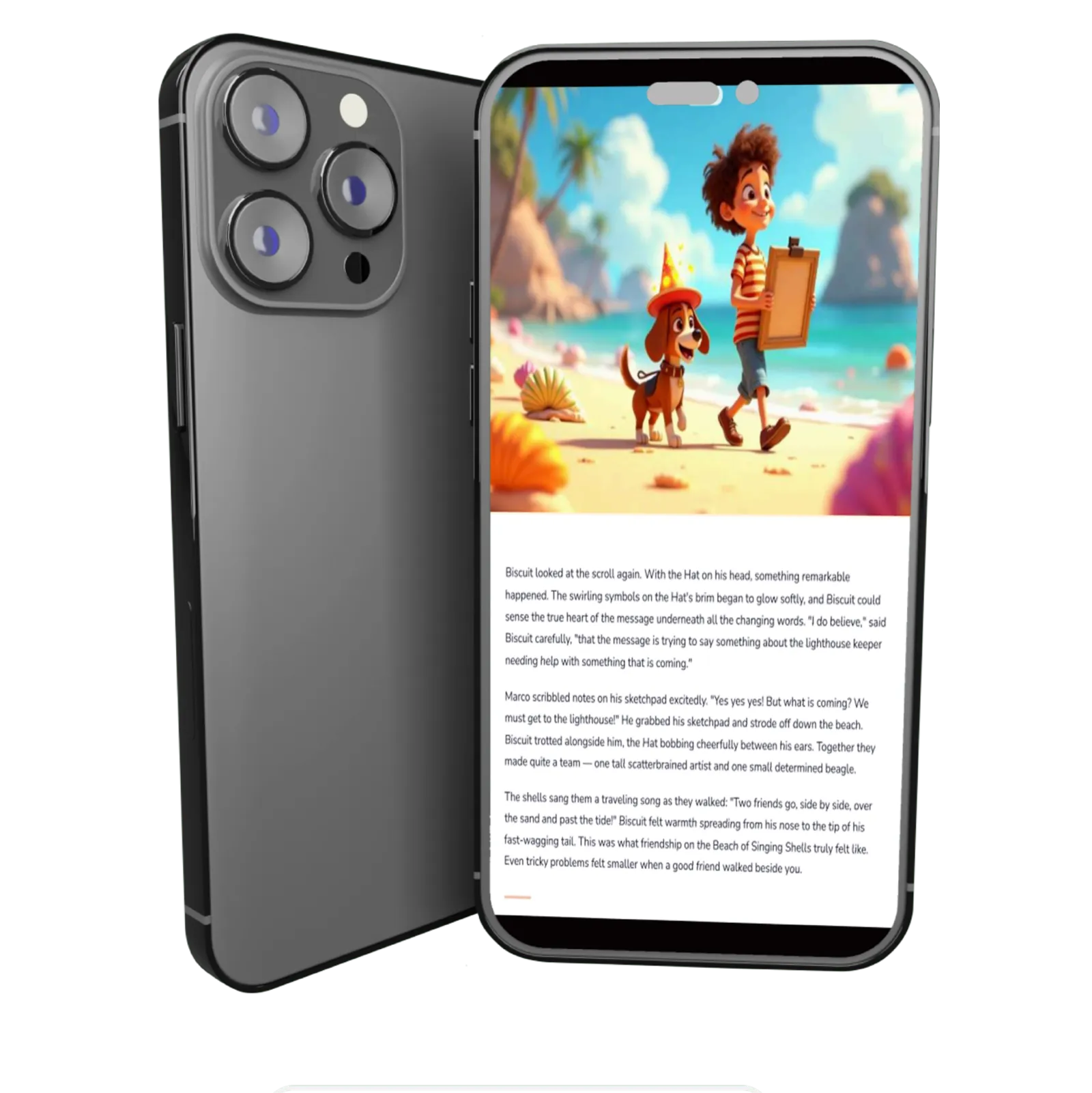 Story page on iPhone